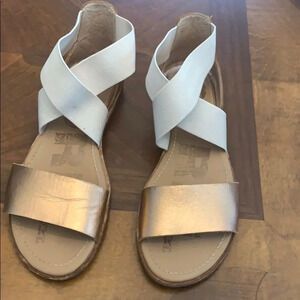 Sorel Ella Sandals - Cream & Bronze